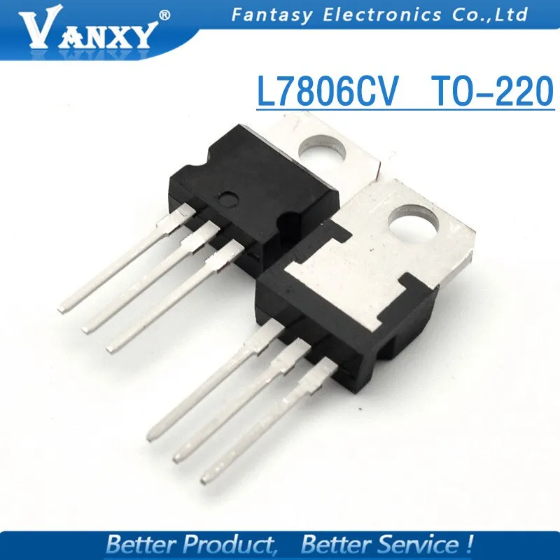 10PCS L7806CV TO220 L7806 TO-220 7806 LM7806 MC7806 new and  original IC
