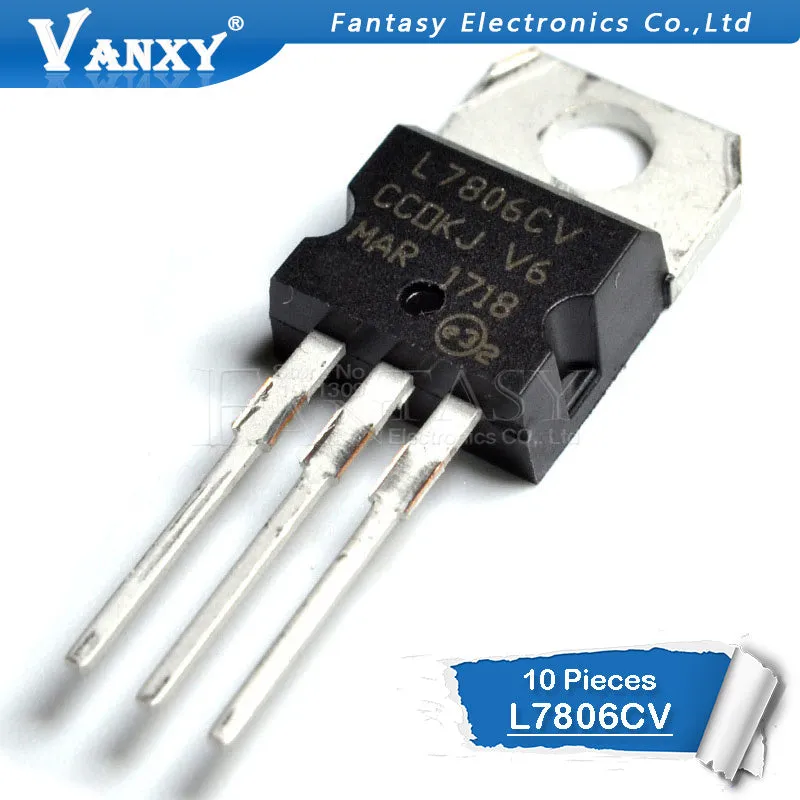 10PCS L7806CV TO220 L7806 TO-220 7806 LM7806 MC7806 new and  original IC