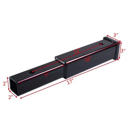 12" Hitch Extension Receiver 2" Extender 5/8" Pin Hole 4000 LBS Tow capacity