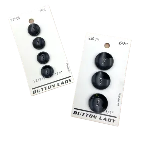 1/2" or 3/4" Concave | Plastic Buttons | Choose Your Size
