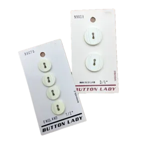 1/2" or 3/4" Ridge | Plastic Buttons | Choose Your Size