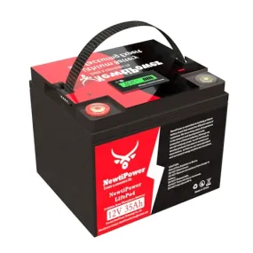12V 35Ah LiFePO4 Lithium Battery 20A BMS,NewtiPower 10000  Deep Cycle Lithium Iron Phosphate Battery Great For Winter Power Shortage, RV, Marine and Off Grid Applications (12V 35Ah)