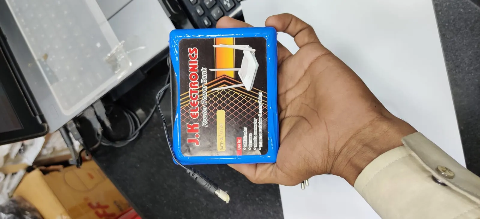 12V Router Powerbank 6 to 8 houre backup timming
