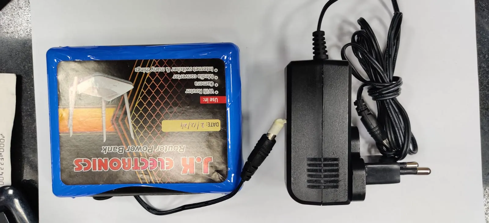 12V Router Powerbank 6 to 8 houre backup timming