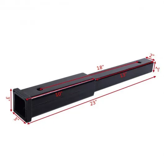 18" Hitch Extension Receiver 2" Extender 5/8" Pin Hole 4000 LBS Tow capacity