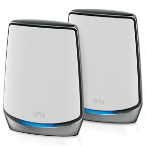2-Pack: Netgear Orbi Whole Home Tri-band Mesh WiFi 6 System RBK852 Router (Refurbished)
