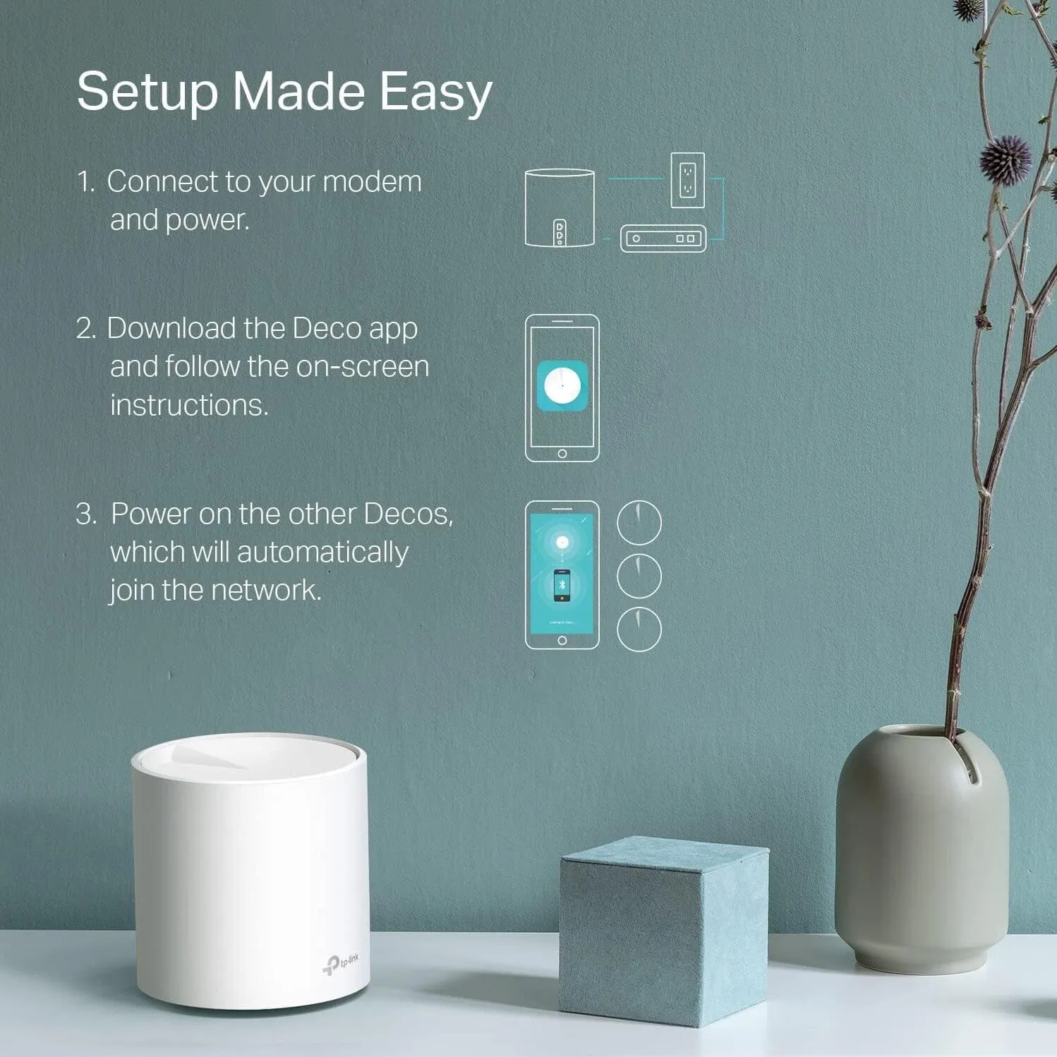 2-Pack: TP-Link AX1800 DECO X20 Wireless Dual-Band Gigabit Mesh Wi-Fi System