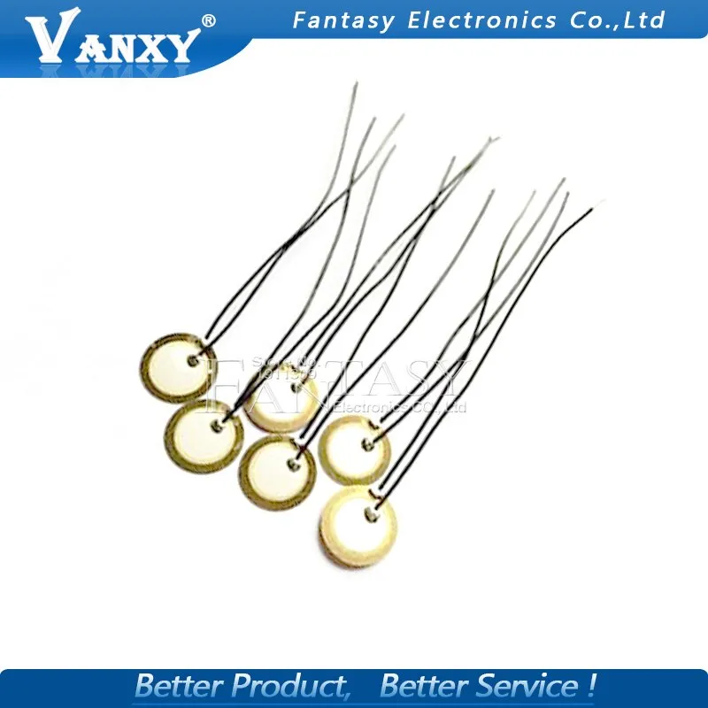 20PCS 12mm Piezo Elements Sounder Sensor Trigger Drum Disc   wire copper