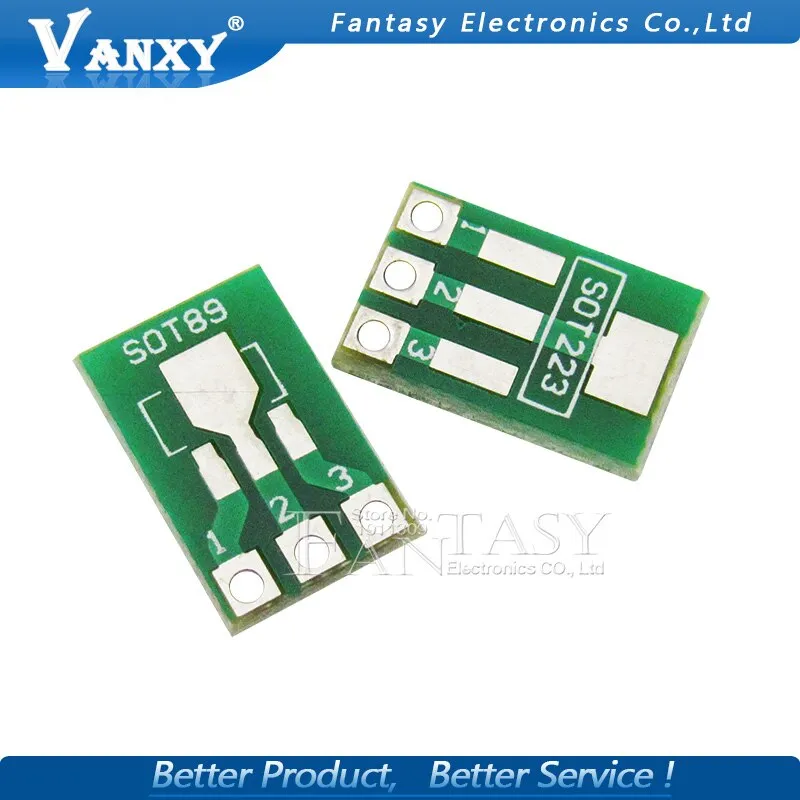 20pcs SOT89 SOT223 to DIP PCB Transfer Board DIP Pin Board Pitch Adapter keysets