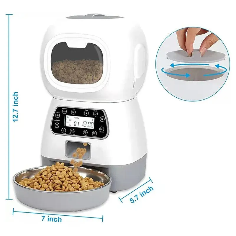 3.5L Smart Pet Feeder Automatic Dispenser