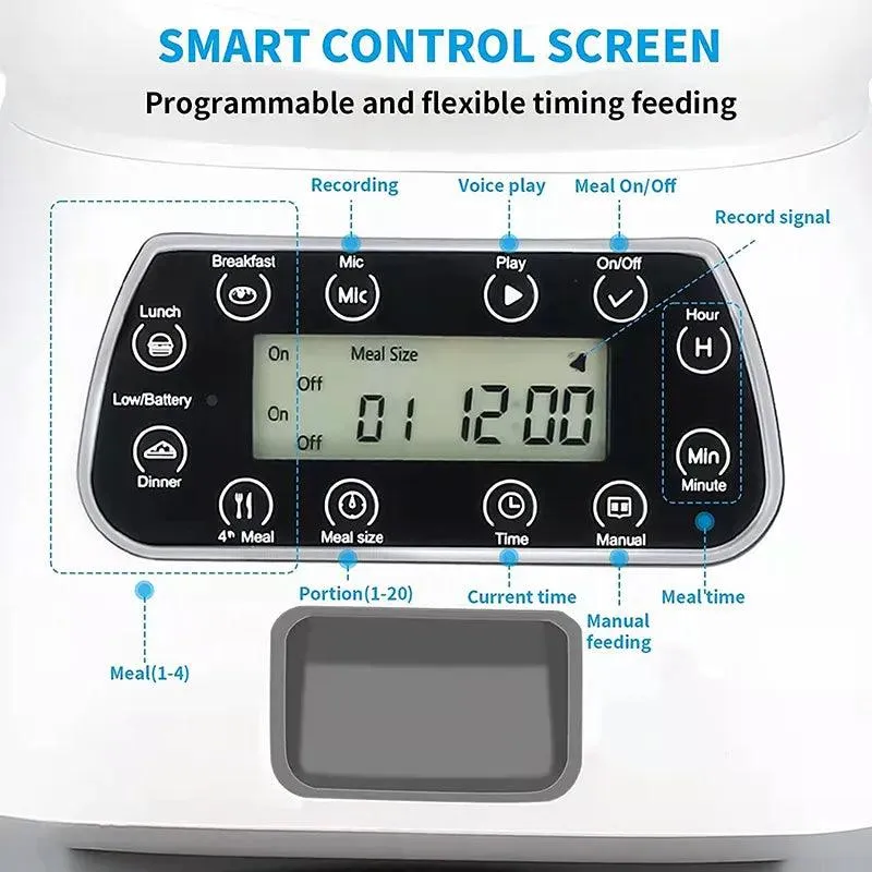 3.5L Smart Pet Feeder Automatic Dispenser