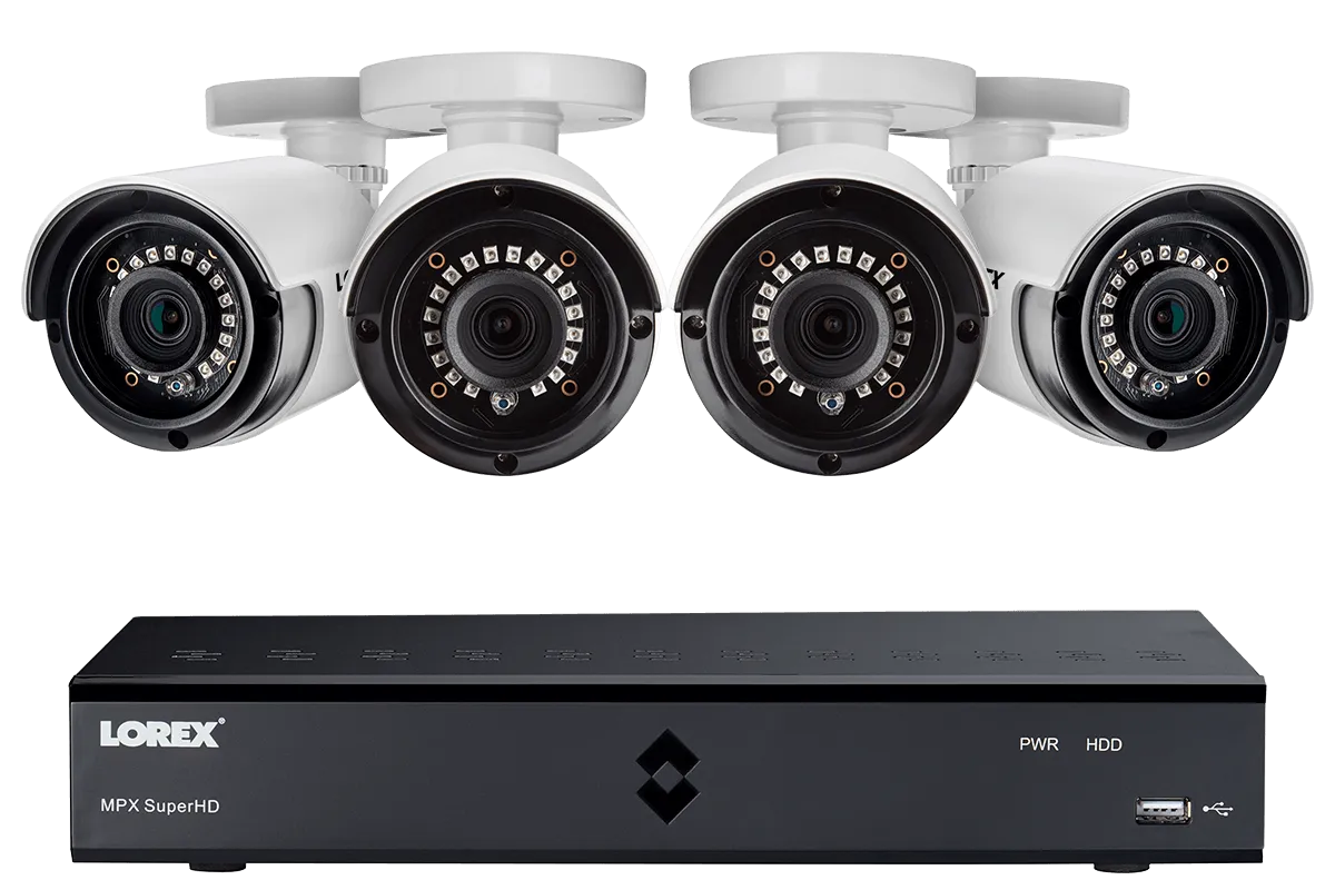 4-Camera Security System with 1TB Digital Video Recorder and 1080p Resolution