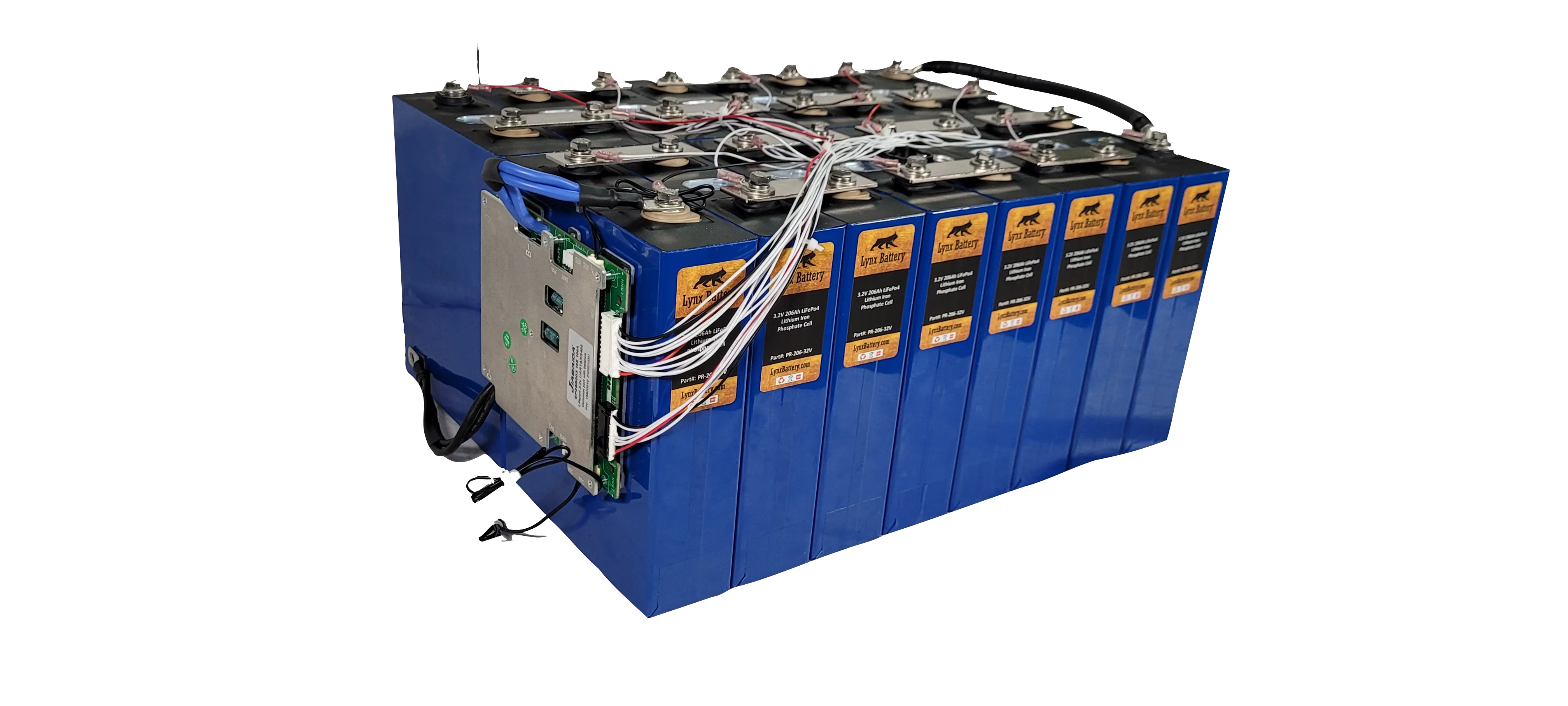 48V 200Ah Lithium Iron Phosphate Prismatic Battery with Programmable Smart Bluetooth 100A BMS and Cold Temp Cutoff