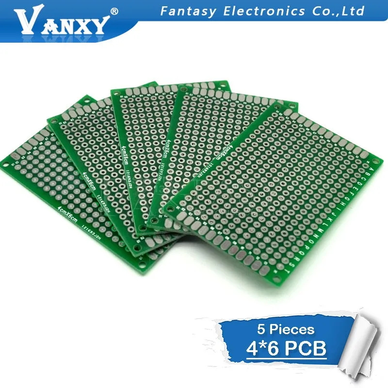5pcs 4x6cm 4*6 Double Side Prototype PCB diy Universal Printed Circuit Board
