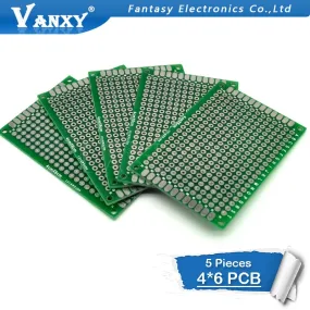 5pcs 4x6cm 4*6 Double Side Prototype PCB diy Universal Printed Circuit Board