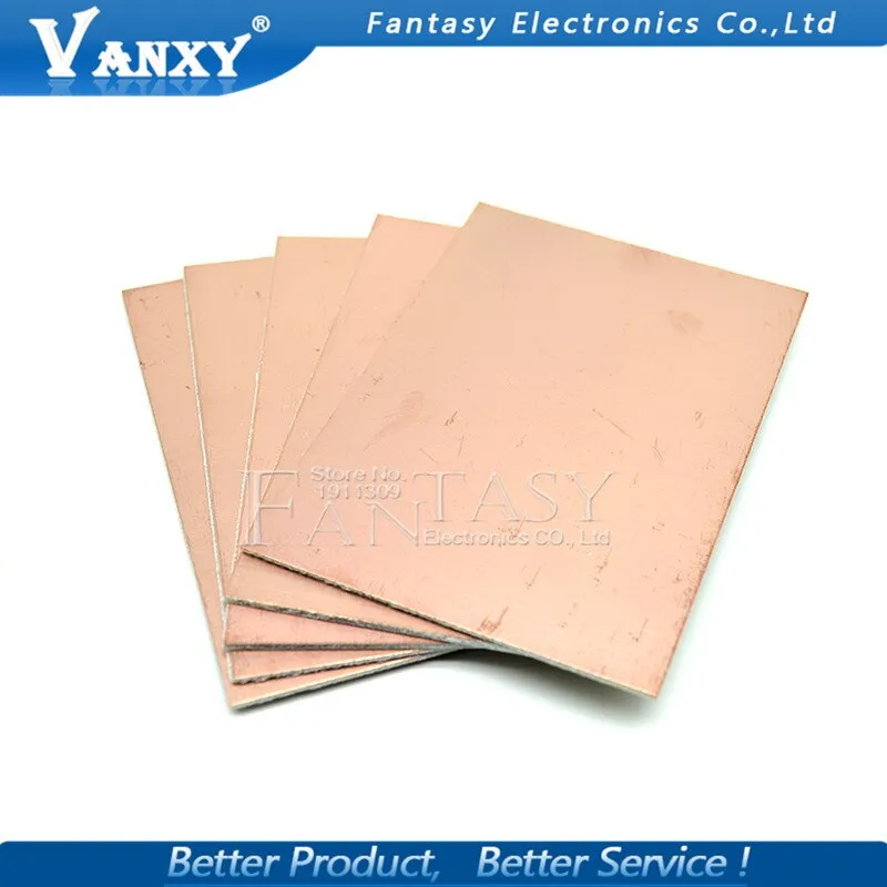 5pcs FR4 PCB 7x10cm 7*10 Single Side Copper Clad plate DIY PCB Kit Laminate Circuit Board