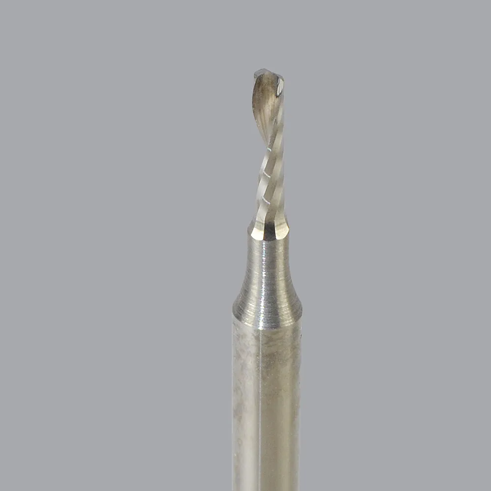 65-000, 0.0625" Dia, 0.25" LOC, 0.125" Shank Dia, 2" OAL, Single Flute Router Bit