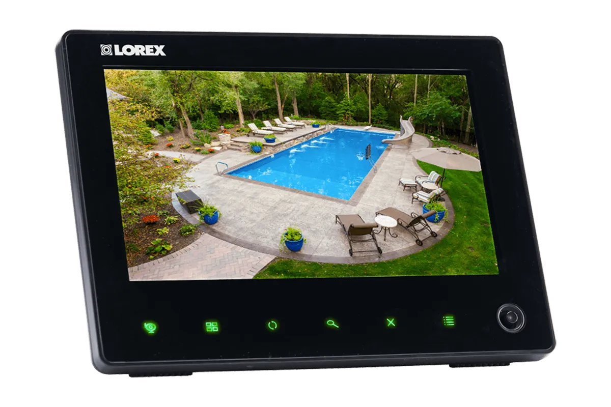 720p Wireless Video Surveillance System for home, 4 outdoor cameras with audio and 65FT night vision