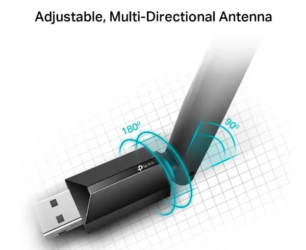 AC600 High Gain Wireless Dual Band USB Adapter