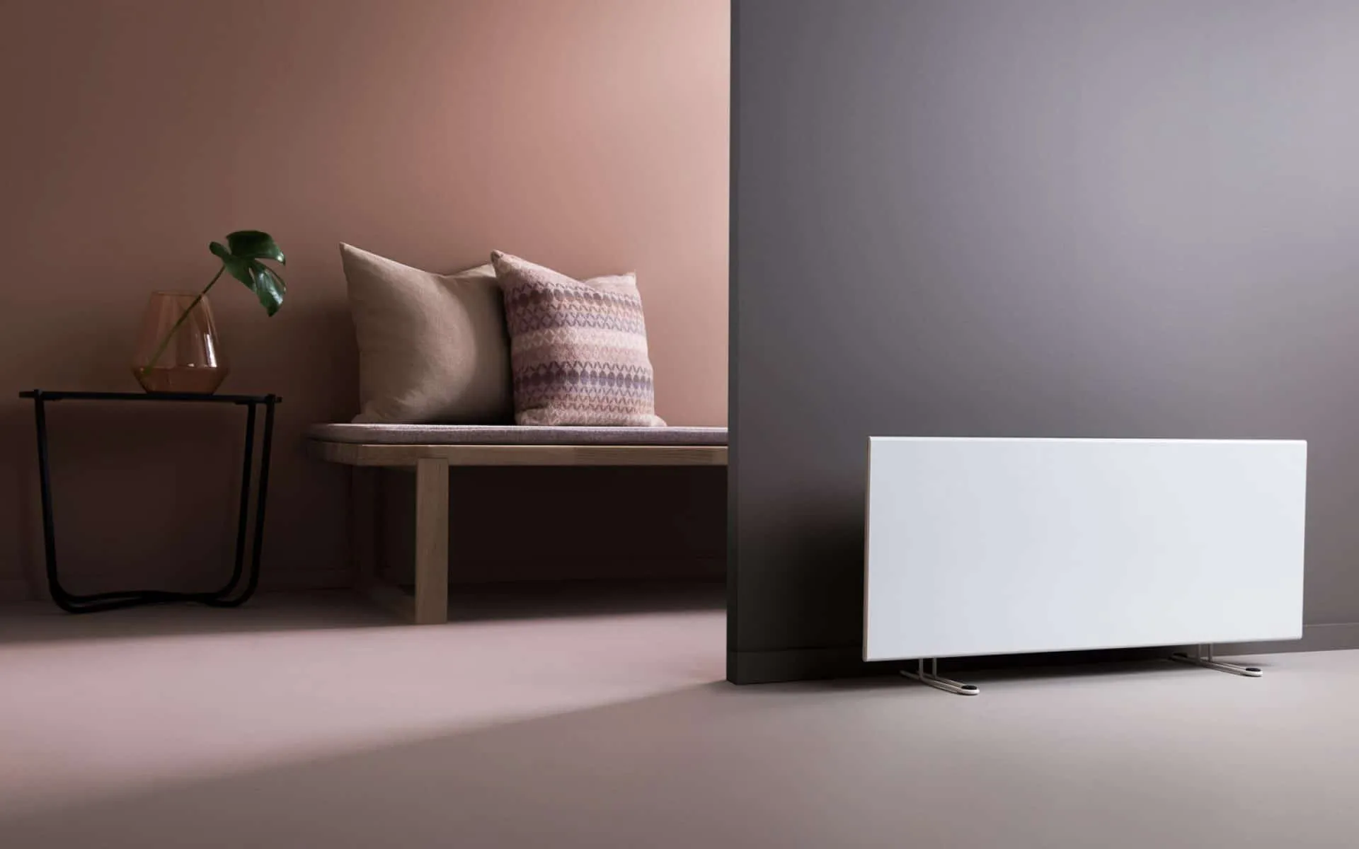 ADAX Neo Smart Wifi Electric Panel Heater/Convector Radiator With Timer. Smartphone Control, Splash Proof, Economic, Modern, Designer, 1200W, Lava Grey