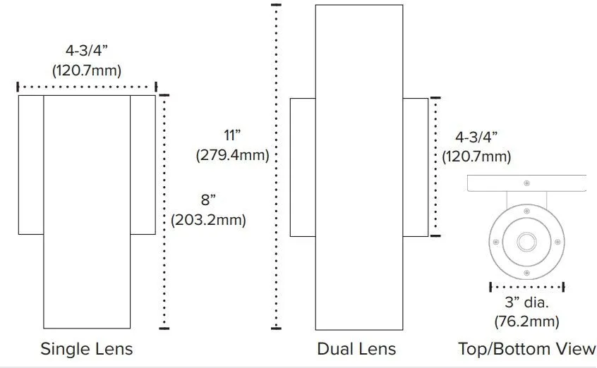 American Lighting Spektrum  12W/24W LED Wall Light