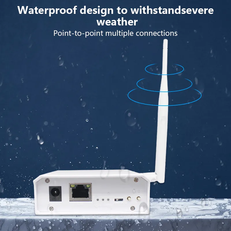 Enhanced Edition Anjielo WiFi HaLow Wireless Bridge Extender with Powerful High Gain Antenna for Long-Distance 3km Range, Faster Speed, and Stronger Penetration