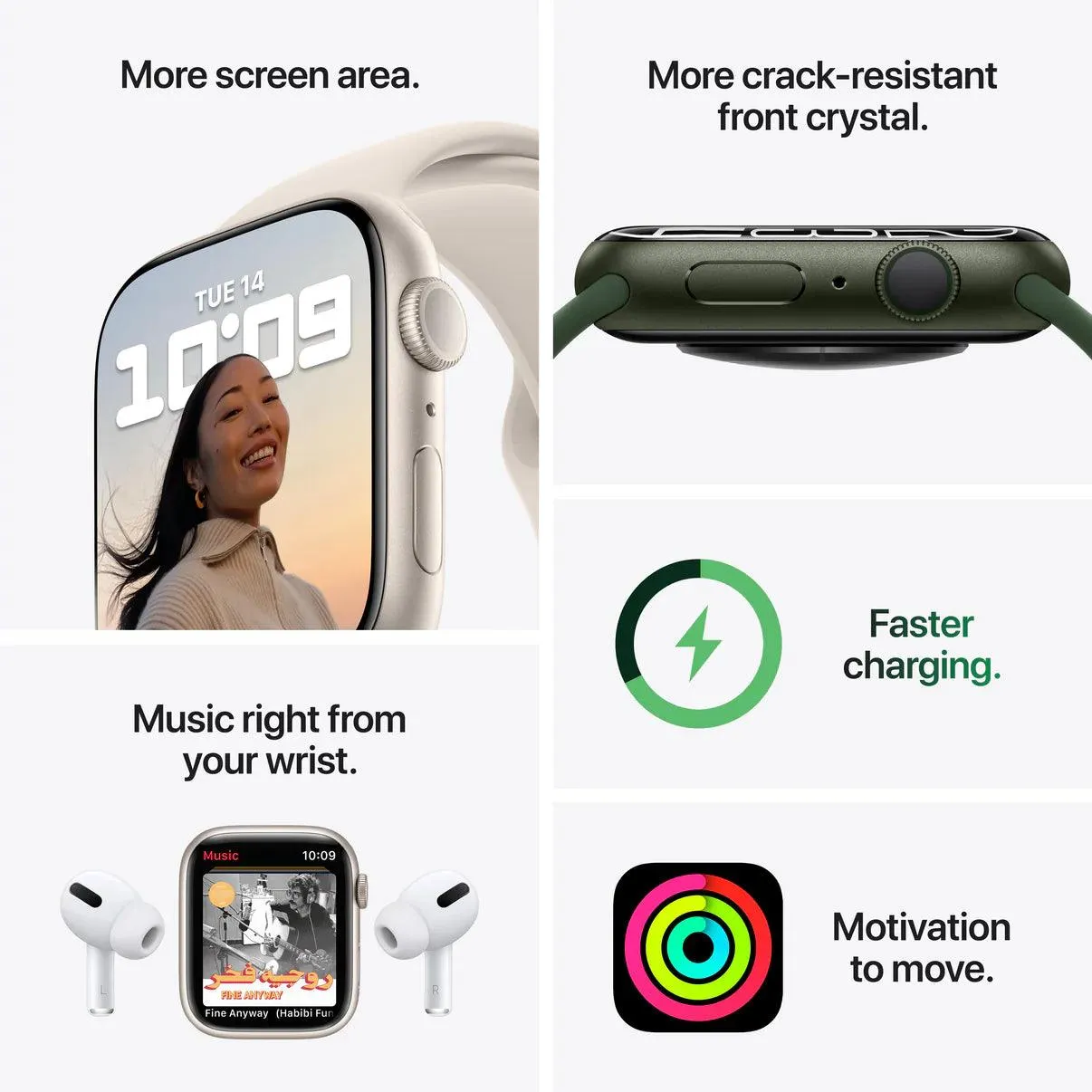 Apple Watch S7 GPS 45mm Sport Band