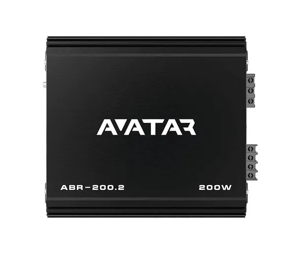 Avatar ABR-200.2 2 Channel Class AB 200 Watt Black Amplifier Buran Series