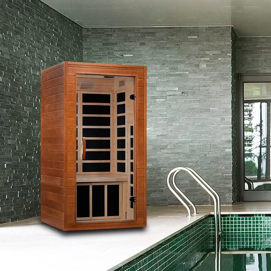 Avila 1-2-person Low EMF Infrared Sauna - Canadian Hemlock
