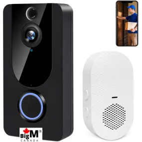 BigM 1080P Wireless Video Doorbell Camera with PIR Motion Detection