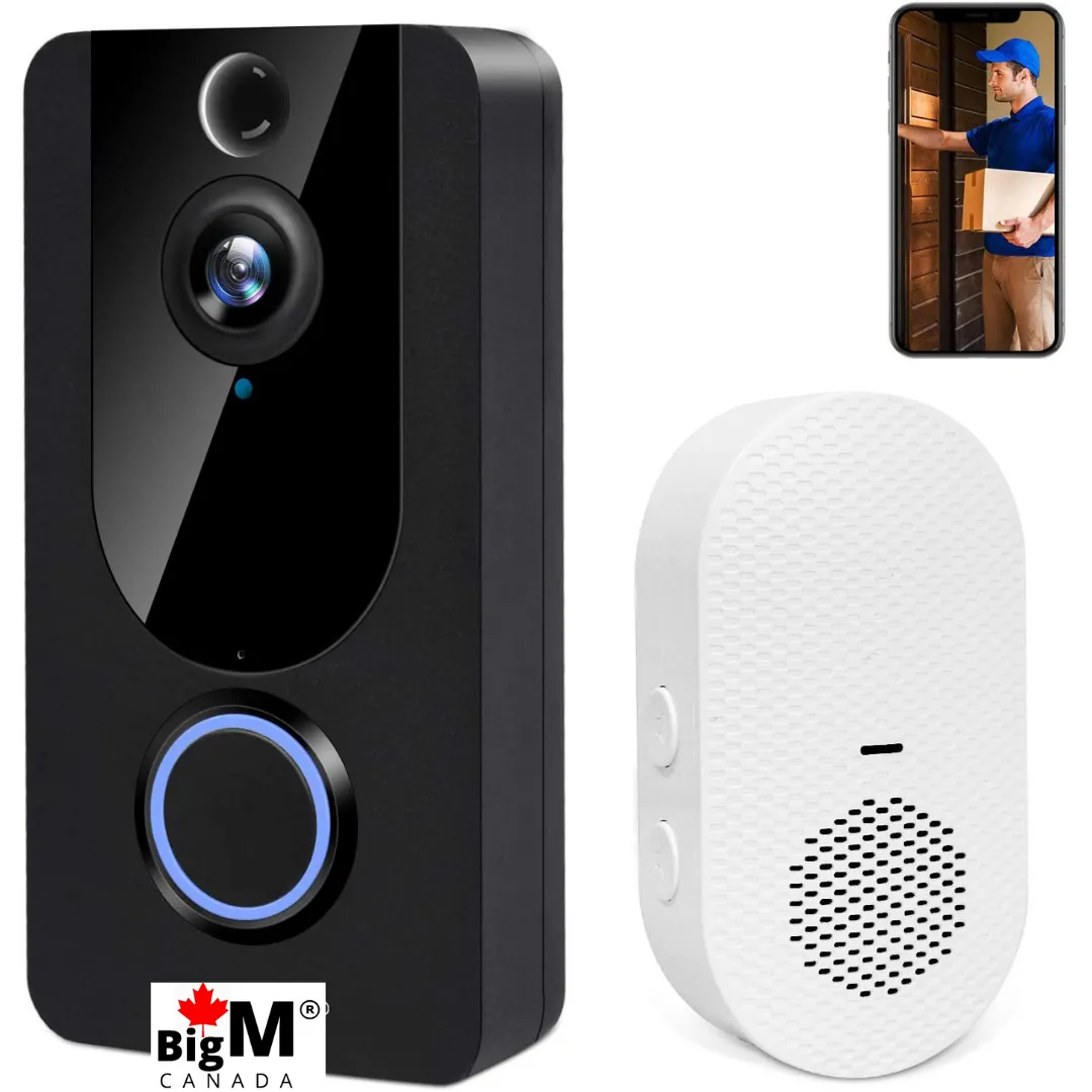 BigM 1080P Wireless Video Doorbell Camera with PIR Motion Detection