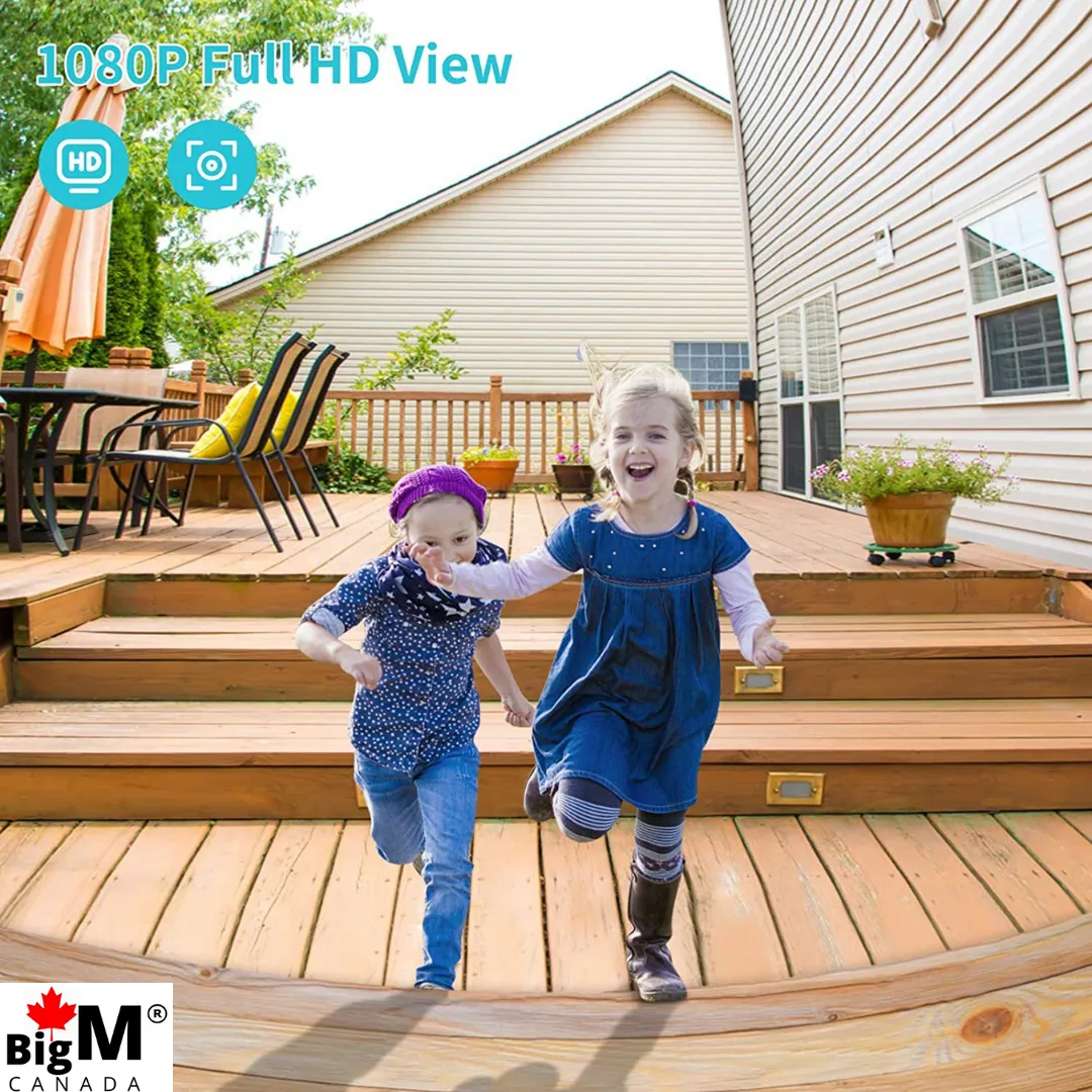 BigM 1080P Wireless Video Doorbell Camera with PIR Motion Detection