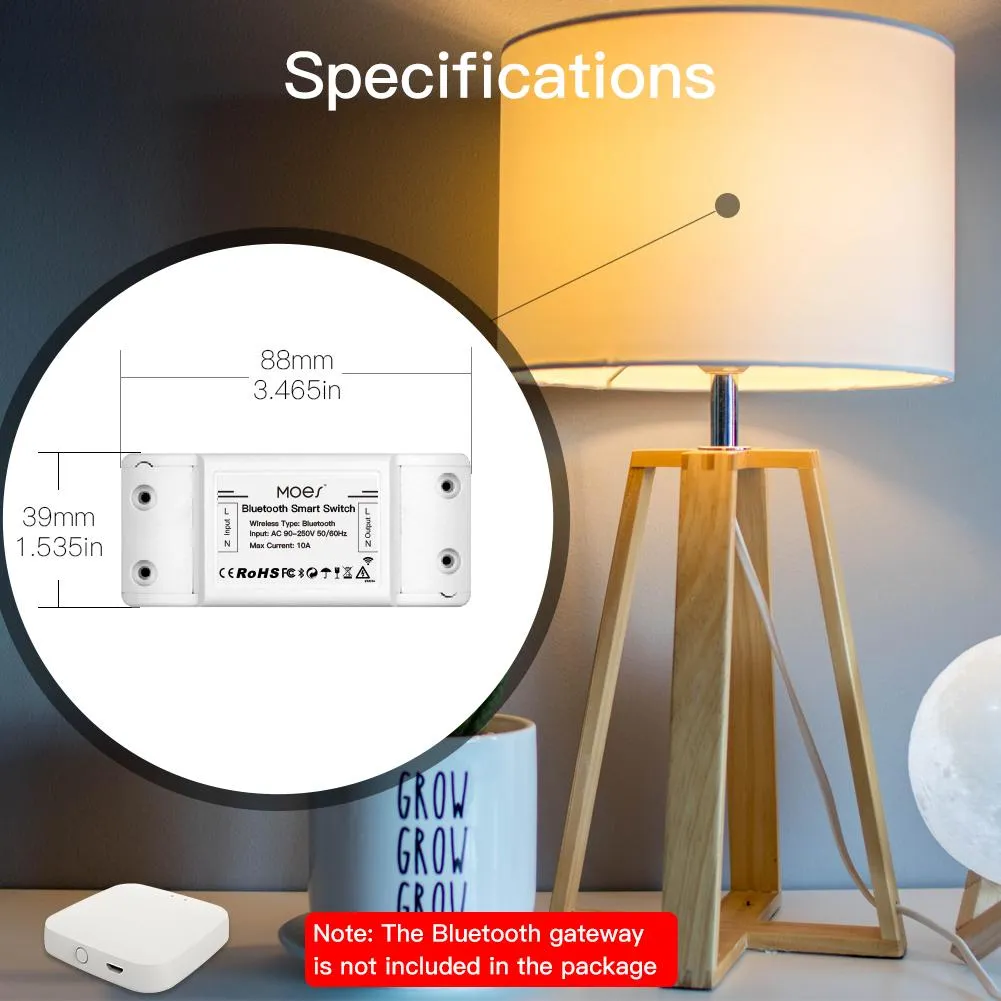 Bluetooth Smart Switch Relay Module Single Point Control Breaker Repeater