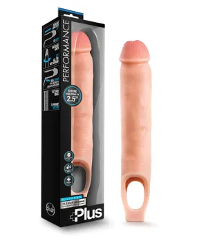 Blush Performance Plus 11.5 Flesh Silicone Cock Sheath Penis Extender - Premium Male Enhancement Sleeve