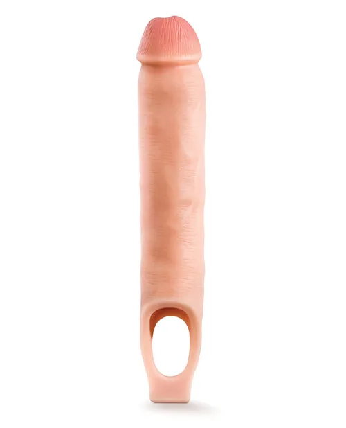 Blush Performance Plus 11.5 Flesh Silicone Cock Sheath Penis Extender - Premium Male Enhancement Sleeve