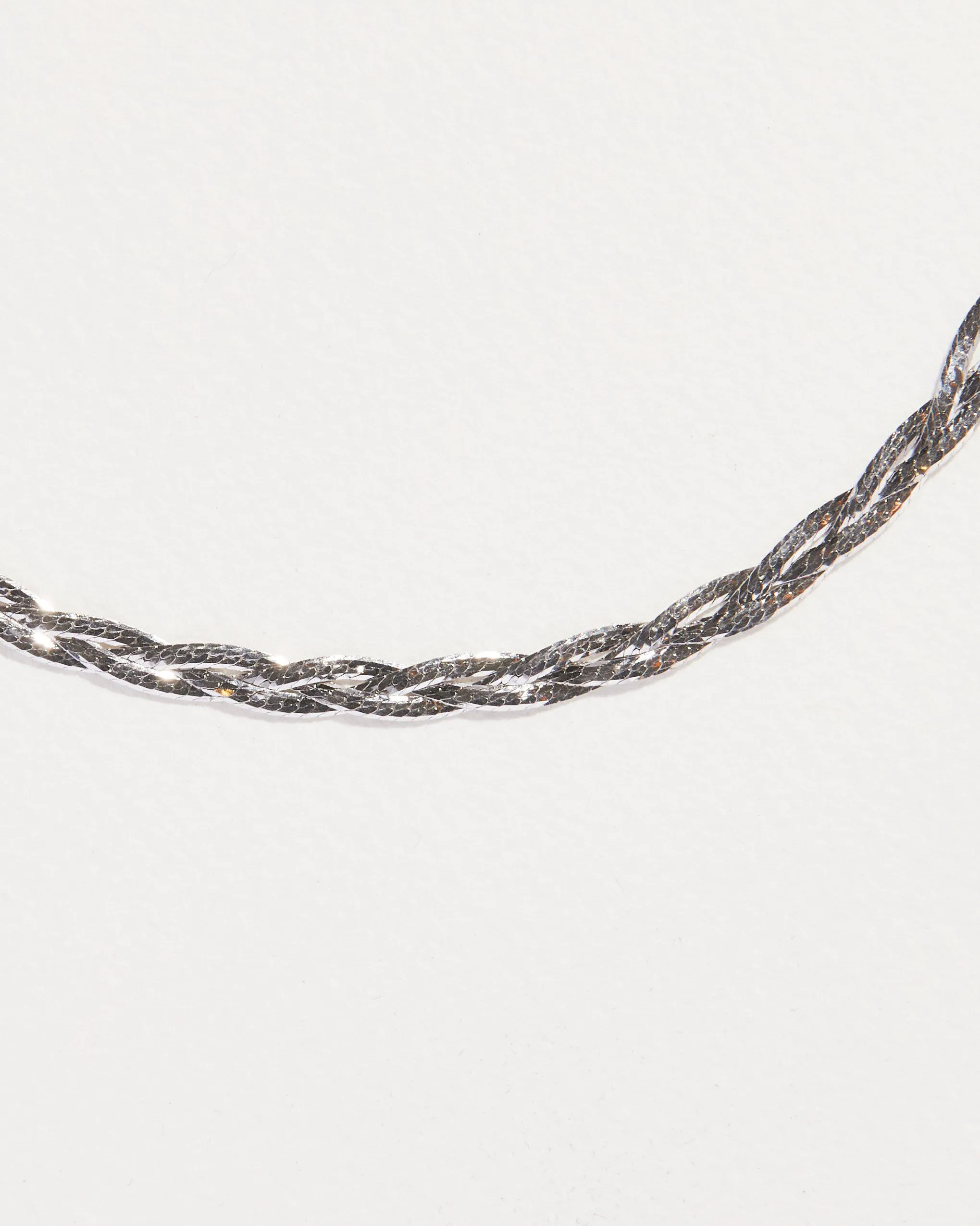 Braided Herringbone Thin Chain