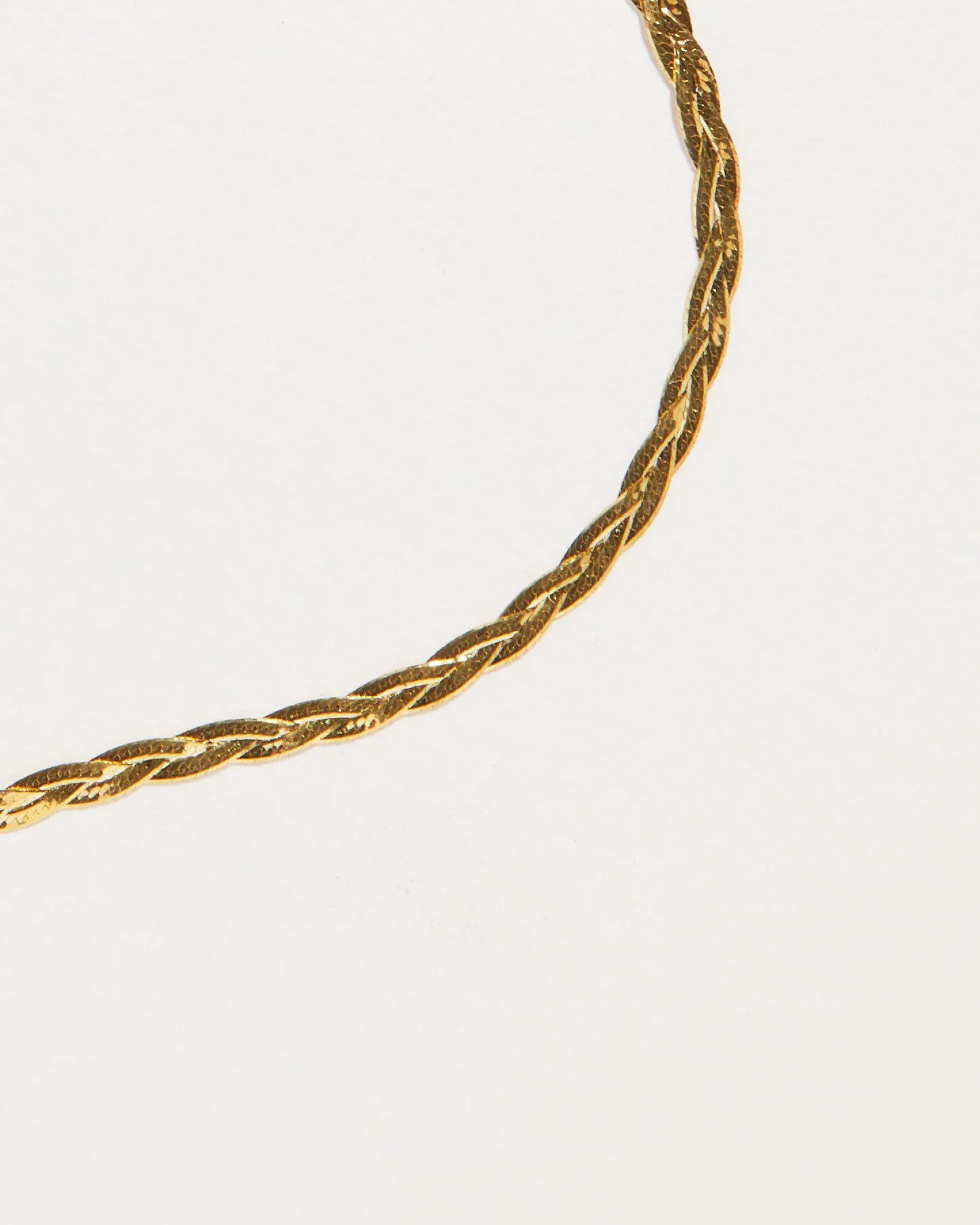 Braided Herringbone Thin Chain