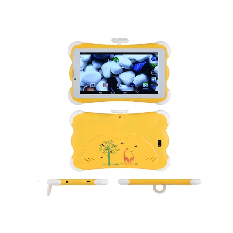 C7-4Gb Rom Android 11 Cortex-A7 Quad-Core Children Tablet Yt-C7 Yellow