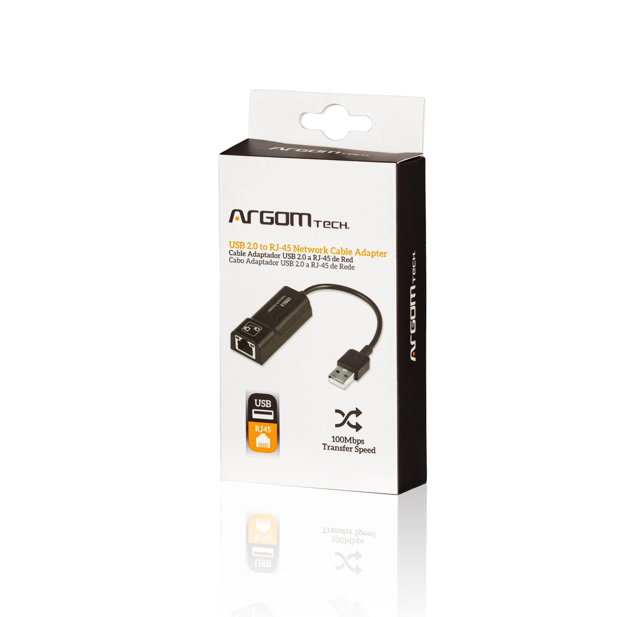 CABLE ADAPTER USB 2.0 TO RJ45 100MBPS 6IN15CM