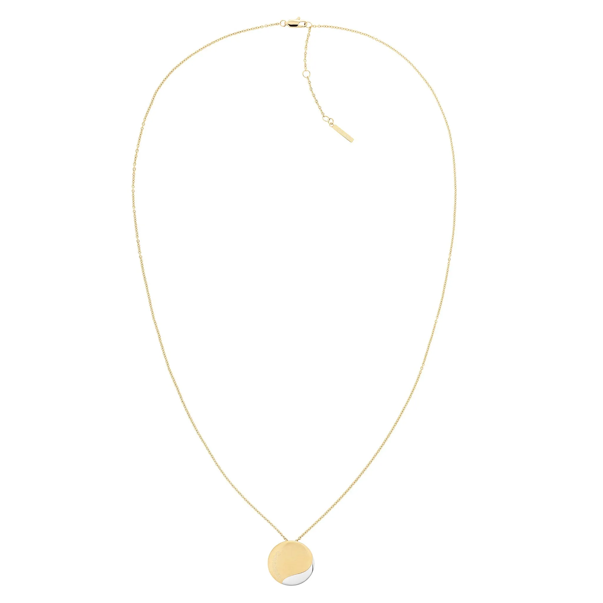 Calvin Klein Jewellery Silver & Gold Steel Women's Pendant Necklace - 35000149