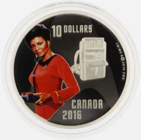 Canada Silver 2016 $10 Uhura - Star Trek PF .51oz, .9999