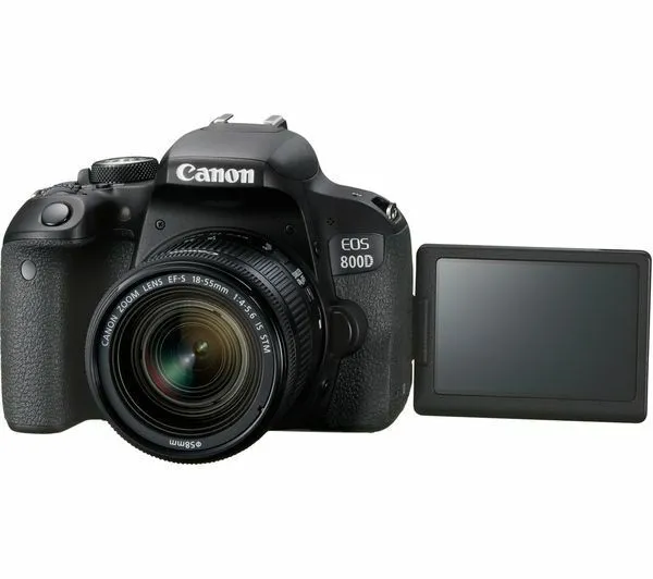 CANON EOS 800D DSLR Camera with EF-S 18-55 mm f/4-5.6 IS STM Lens - Currys