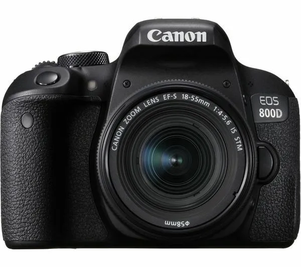 CANON EOS 800D DSLR Camera with EF-S 18-55 mm f/4-5.6 IS STM Lens - Currys
