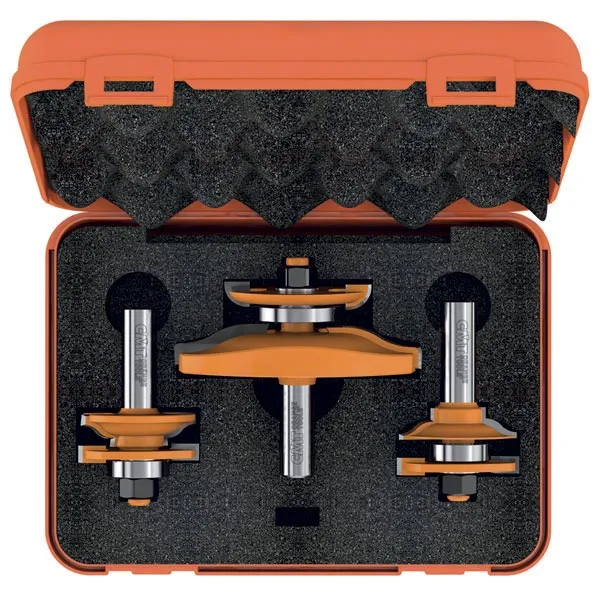 CMT Orange Tool 800.521.11 3-PIECE OGEE RAISED PANEL SET