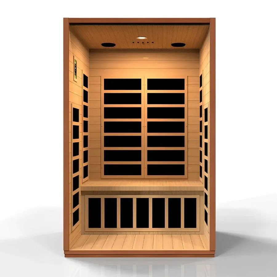 Cordoba 2 Person Ultra Low EMF FAR Infrared Sauna - Canadian Hemlock