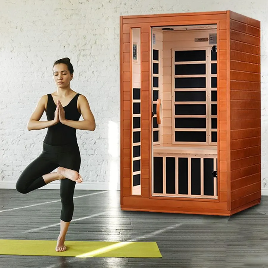 Cordoba 2 Person Ultra Low EMF FAR Infrared Sauna - Canadian Hemlock