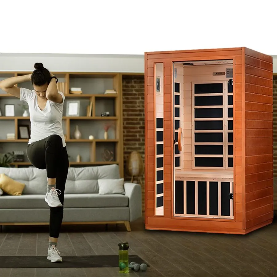 Cordoba 2 Person Ultra Low EMF FAR Infrared Sauna - Canadian Hemlock