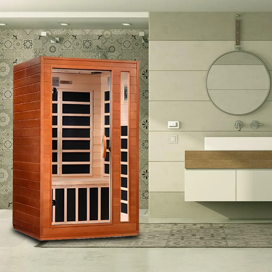 Cordoba 2 Person Ultra Low EMF FAR Infrared Sauna - Canadian Hemlock