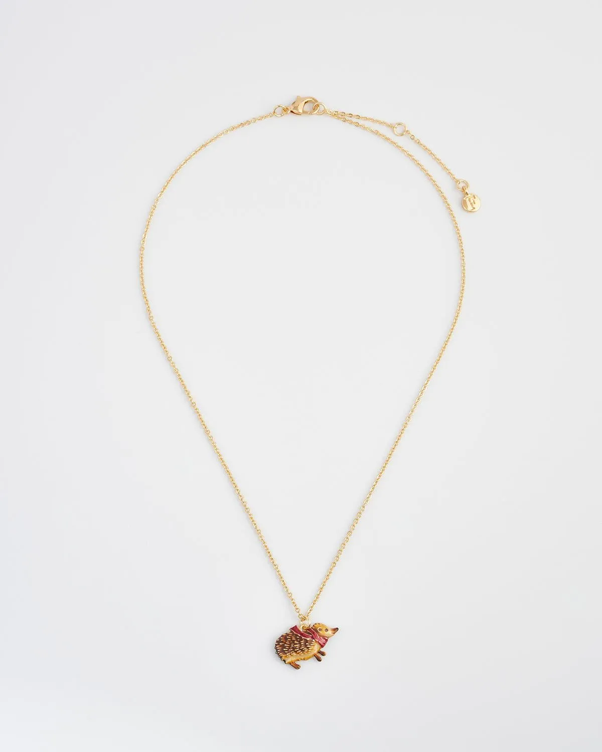 Cosy Hedgehog Charm Necklace