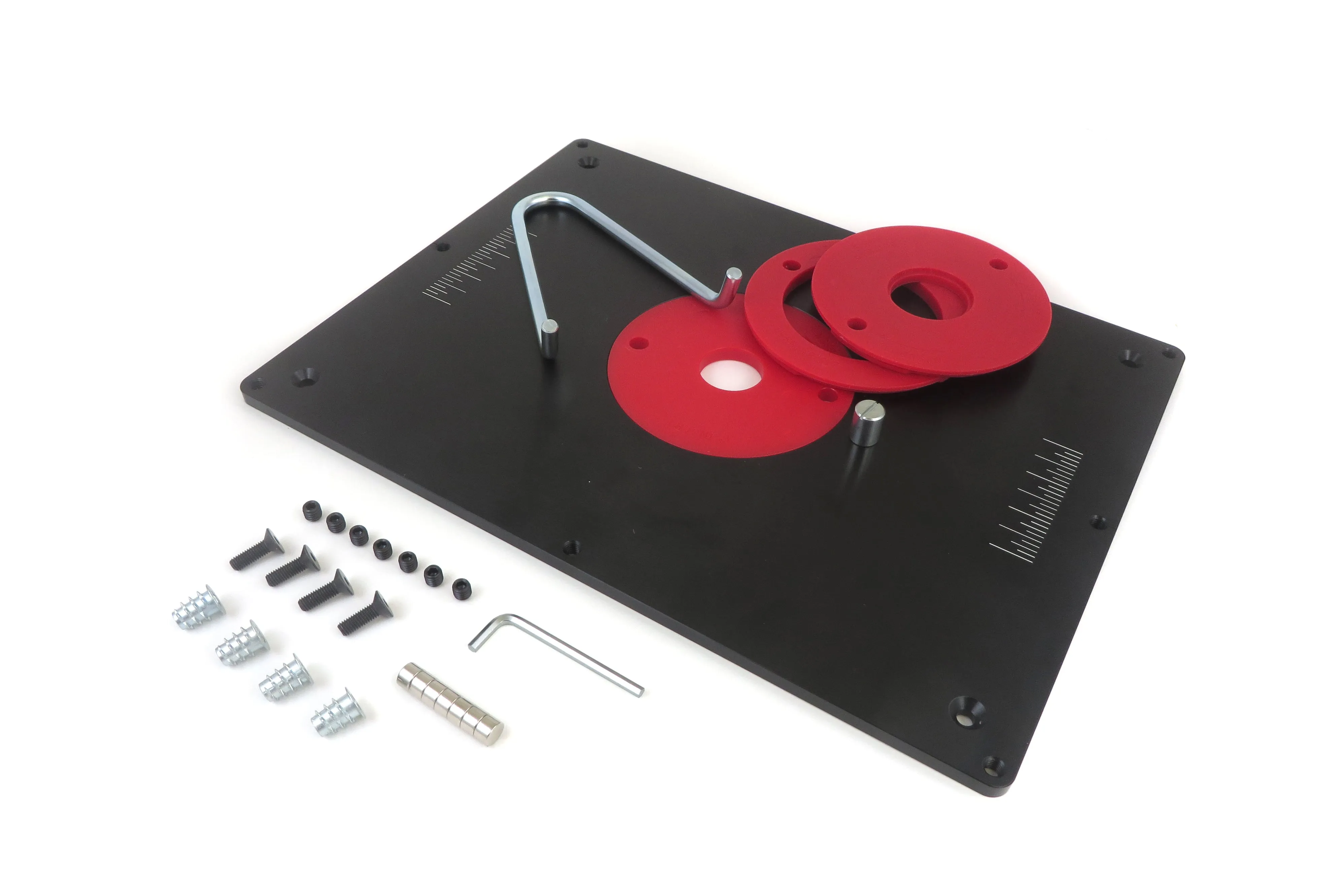 Deluxe Router Table Insert Plate for Router Tables Anodized Aluminum 9" x 12" x 1/4" Thick